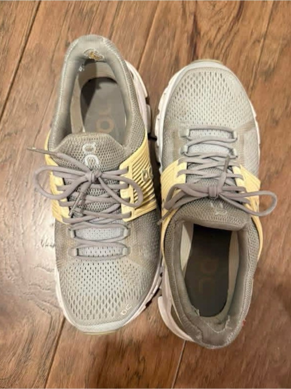 Women's Grey Performance Lace-Up Sneakers